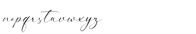 Prominent Script Font LOWERCASE
