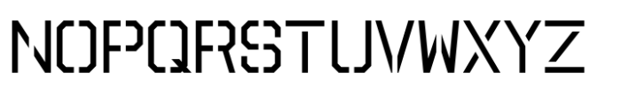 Promotional Stencil JNL Regular Font UPPERCASE