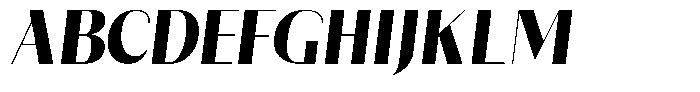 Pronela Display Italic Font UPPERCASE