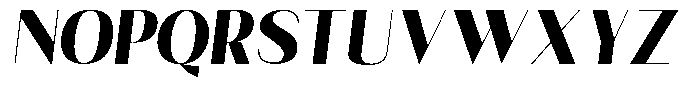 Pronela Display Italic Font UPPERCASE