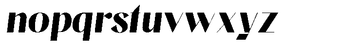 Pronela Display Italic Font LOWERCASE