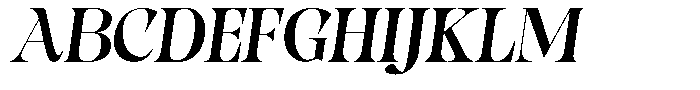 Pronela Italic Medium Font UPPERCASE