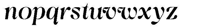 Pronela Italic Medium Font LOWERCASE