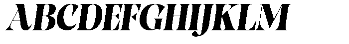 Pronela Italic Font UPPERCASE