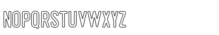 Pronk Family Outline Font UPPERCASE