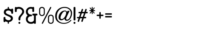 Proofreader Regular JNL Font OTHER CHARS