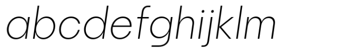 Prosa Extralight Italic Font LOWERCASE