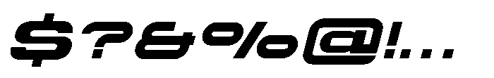 Proscenium Bold Italic Font OTHER CHARS