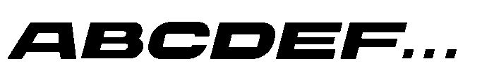 Proscenium Bold Italic Font UPPERCASE