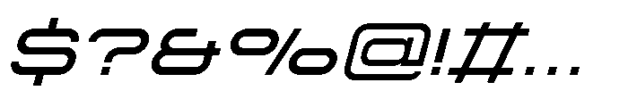 Proscenium Light Italic Font OTHER CHARS