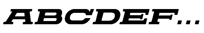 Proscenium Slab Bold Italic Font UPPERCASE