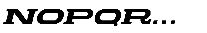 Proscenium Slab Bold Italic Font UPPERCASE