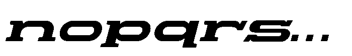 Proscenium Slab Bold Italic Font LOWERCASE