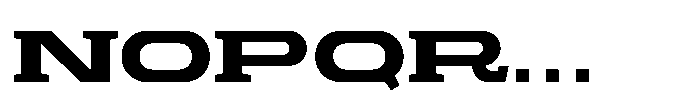 Proscenium Slab Bold Font UPPERCASE