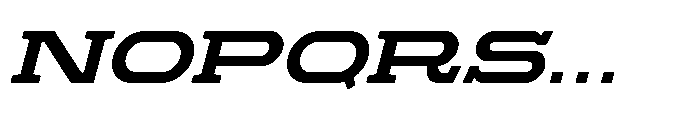 Proscenium Slab Italic Font UPPERCASE