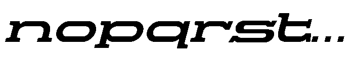 Proscenium Slab Italic Font LOWERCASE