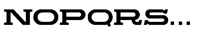 Proscenium Slab Regular Font UPPERCASE