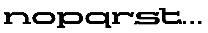 Proscenium Slab Regular Font LOWERCASE