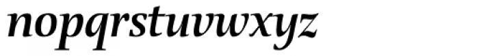 Prospera Bold Italic Font LOWERCASE