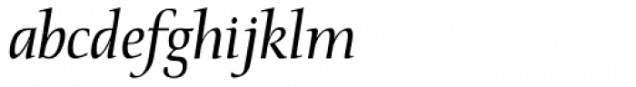 Prospera Book Italic Font LOWERCASE