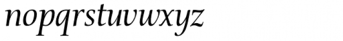 Prospera Book Italic Font LOWERCASE