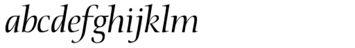 Prospera Italic Font LOWERCASE