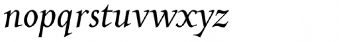 Prospero Pro Italic Font LOWERCASE