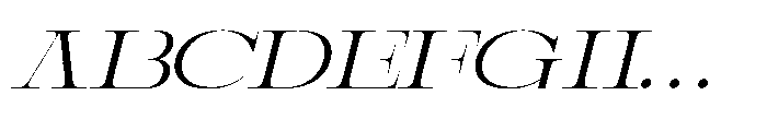 Prostetrix Italic Font UPPERCASE