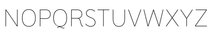 Prostir Sans Display Thin Font UPPERCASE