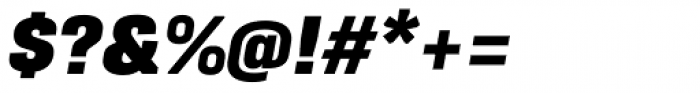 Protipo Narrow Black Italic Font OTHER CHARS