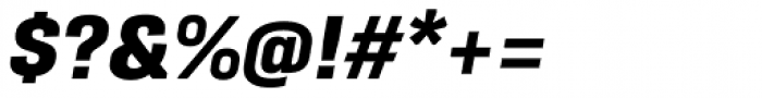 Protipo Narrow Extrabold Italic Font OTHER CHARS