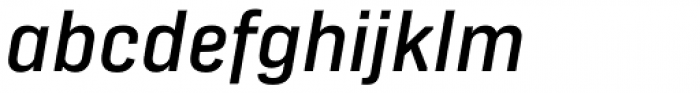 Protipo Narrow Medium Italic Font LOWERCASE