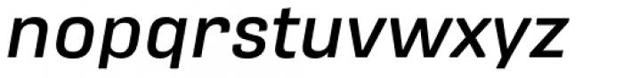 Protipo Wide Medium Italic Font LOWERCASE