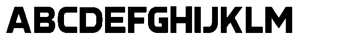 Proto Code Font UPPERCASE