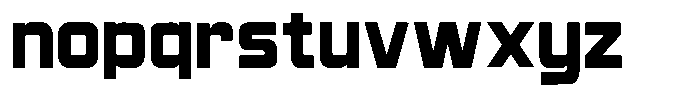 Proto Code Font LOWERCASE