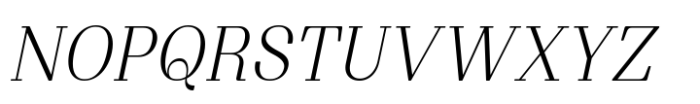 Proto Serif Italic Font UPPERCASE