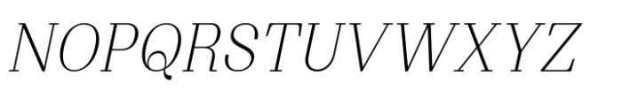 Proto Serif Light Italic Font UPPERCASE
