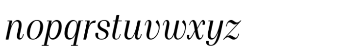 Proto Serif Medium Italic Font LOWERCASE