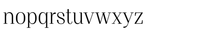 Proto Serif Regular Font LOWERCASE