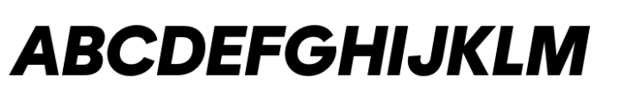 Protofo Black Italic Font UPPERCASE
