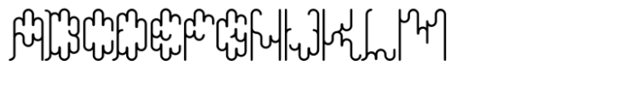 Protozoa Std Regular Font LOWERCASE