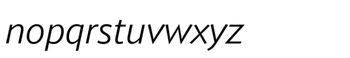 Provan Book Italic Font LOWERCASE