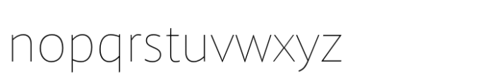 Provan Thin Font LOWERCASE
