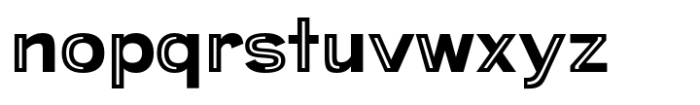 Provoke Partial-Inline Font LOWERCASE