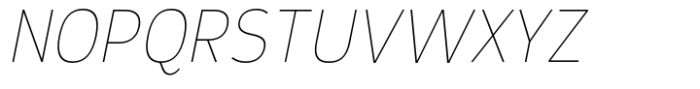 Prox Hairline Italic Font UPPERCASE