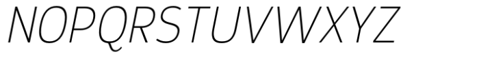 Prox Thin Italic Font UPPERCASE