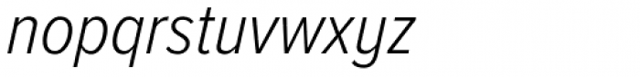 Proxima Nova A Cond Light Italic Font LOWERCASE
