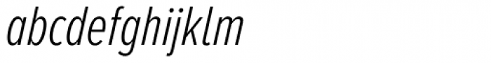 Proxima Nova A ExtraCond Light Italic Font LOWERCASE