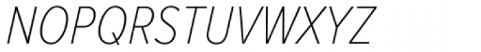Proxima Nova Cond Thin Italic Font UPPERCASE
