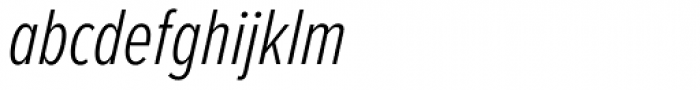 Proxima Nova ExtraCond Light Italic Font LOWERCASE